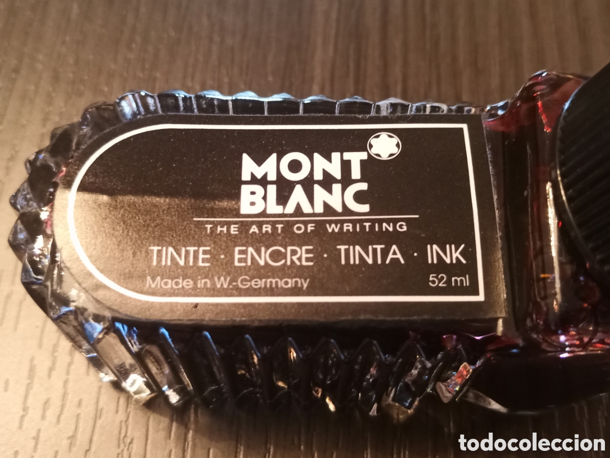 Escriban&iacute;a: Antiguo Tintero MONTBLANC 52 ML - Foto 3