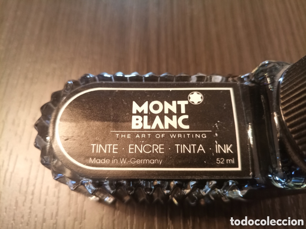Escriban&iacute;a: Antiguo Tintero MONTBLANC 52 ML - Foto 3
