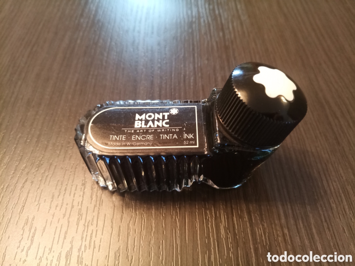 Escriban&iacute;a: Antiguo Tintero MONTBLANC 52 ML - Foto 2