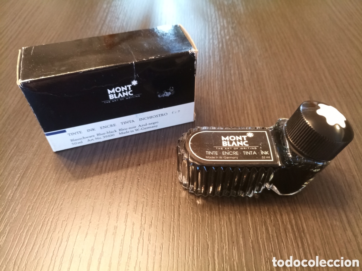 Escriban&iacute;a: Antiguo Tintero MONTBLANC 52 ML - Foto 1