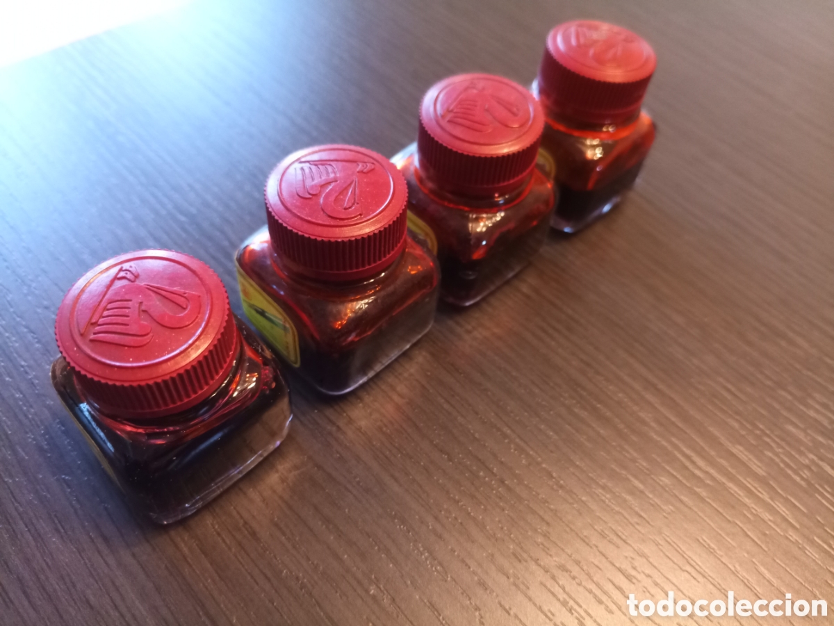 Escriban&iacute;a: Lote 4 Antiguos Tinteros PELIKAN - Foto 9