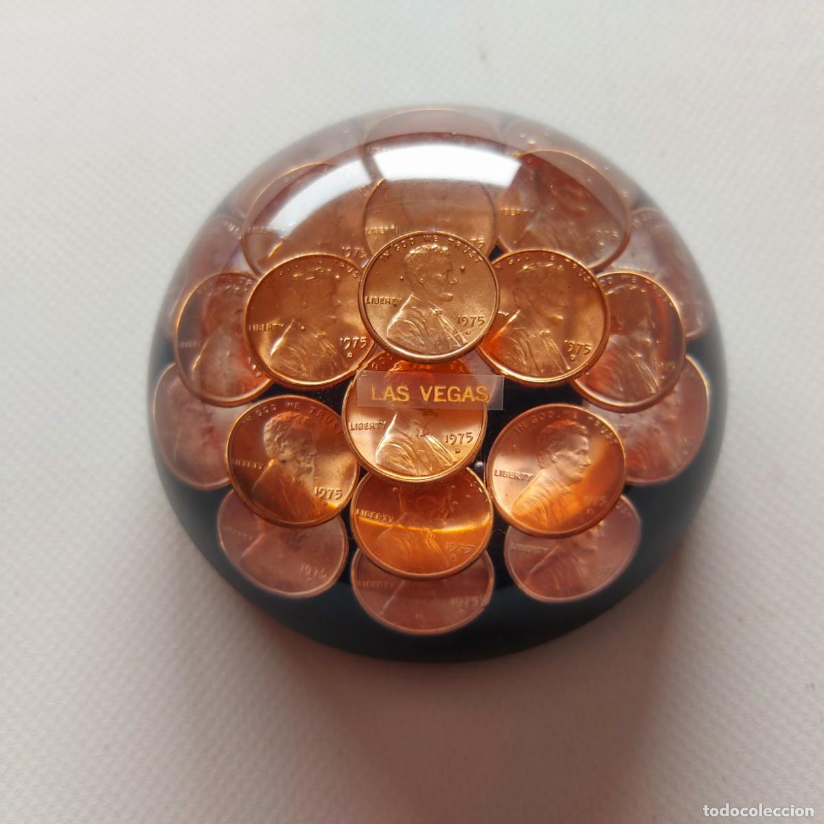 Escriban&iacute;a: PISAPAPELES &rdquo;LAS VEGAS&rdquo; CON MONEDAS - Foto 2