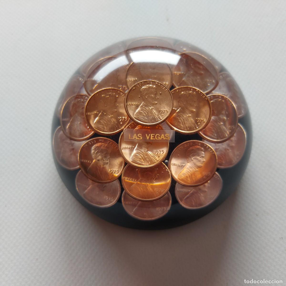 Escriban&iacute;a: PISAPAPELES &rdquo;LAS VEGAS&rdquo; CON MONEDAS - Foto 3