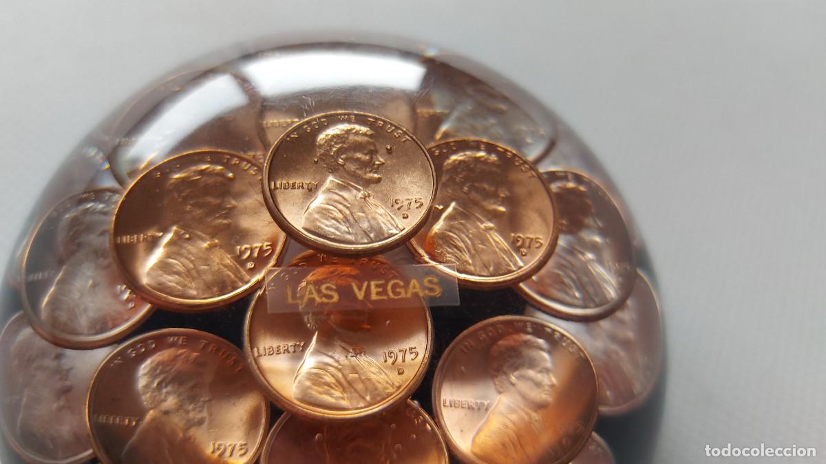 Escriban&iacute;a: PISAPAPELES &rdquo;LAS VEGAS&rdquo; CON MONEDAS - Foto 4