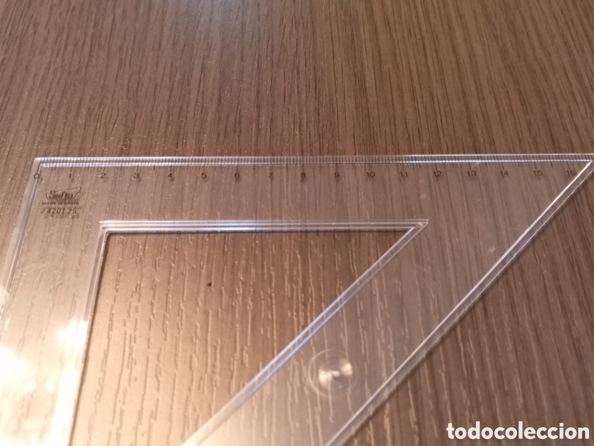 Escriban&iacute;a: Antiguo Lote Set Reglas Dibujo Escolar - Foto 7