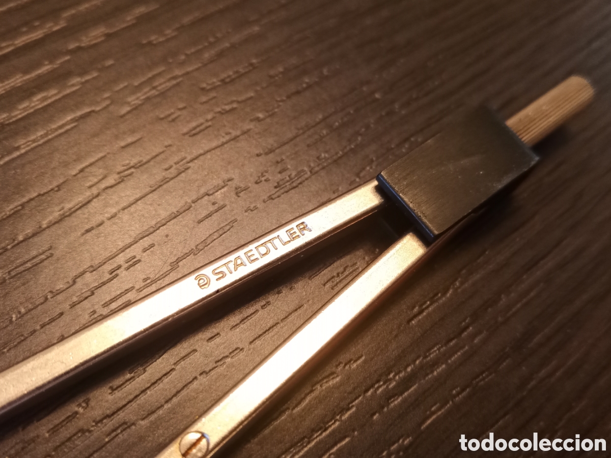 Escriban&iacute;a: Antiguo Set Comp&aacute;s y Br&uacute;jula Geometrica STAEDTLER NORIS - Foto 7