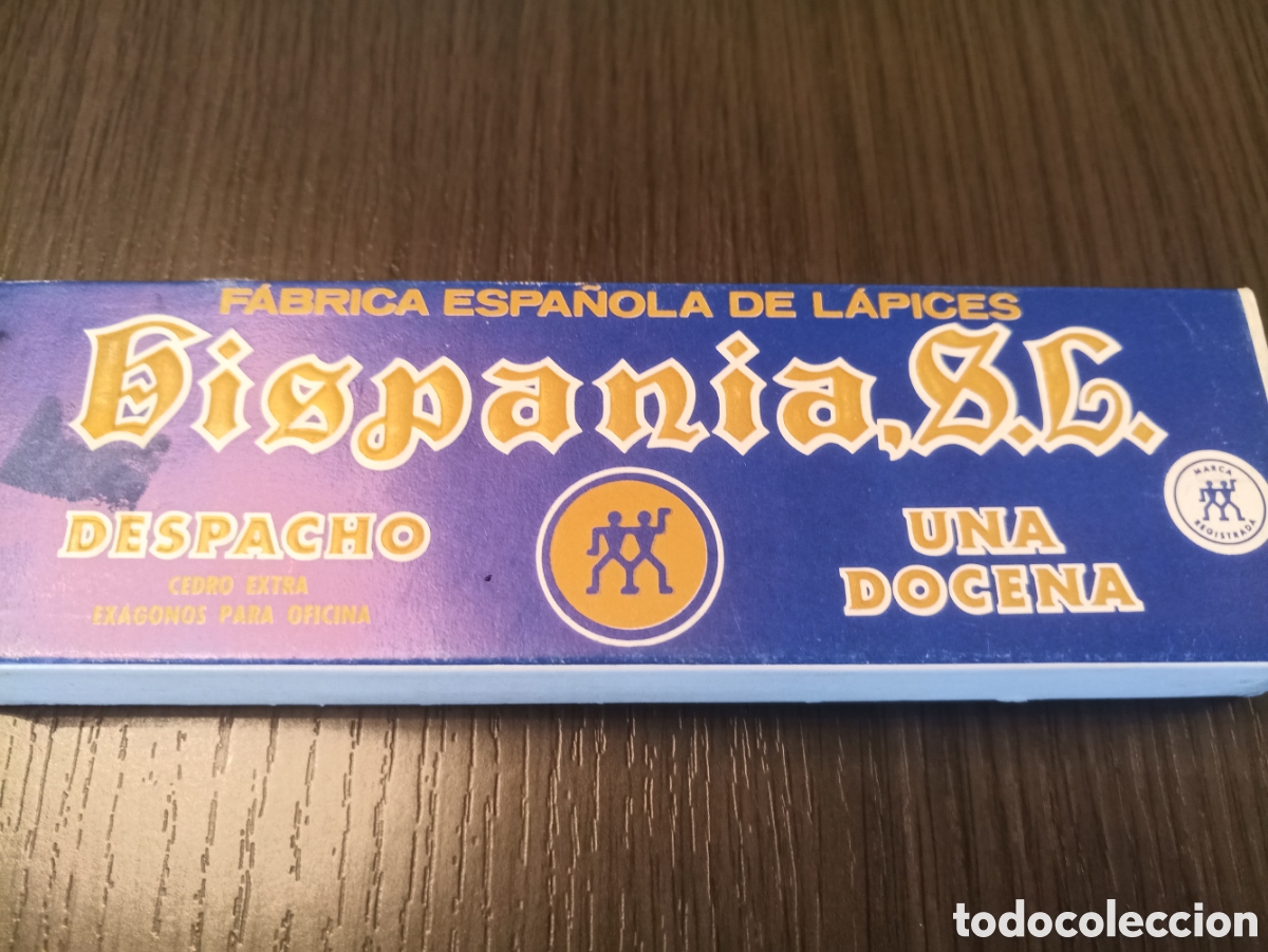 Escriban&iacute;a: Caja Antigua Lapiceros / Lapices HISPANIA - Foto 6