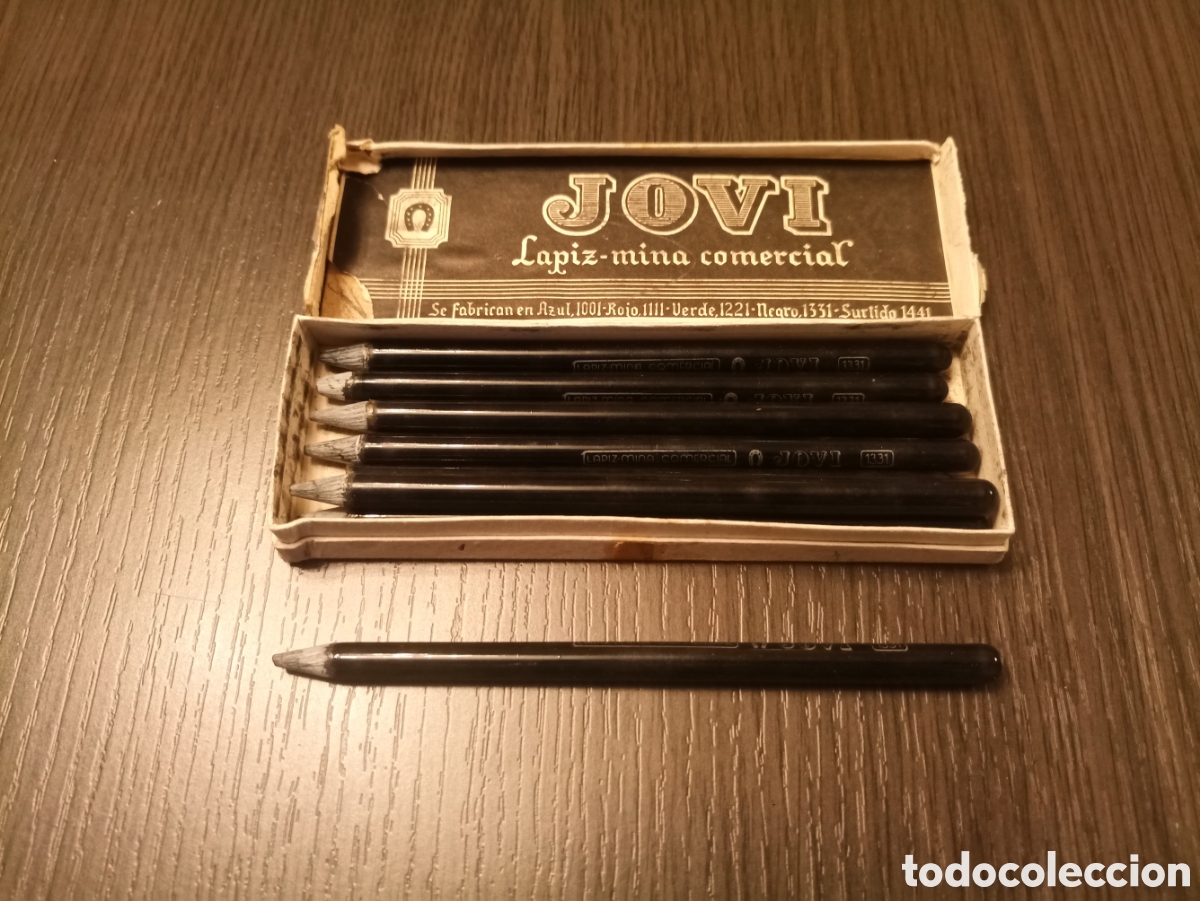 Escriban&iacute;a: Caja Antigua Lapiceros / Lapices JOVI - Foto 1