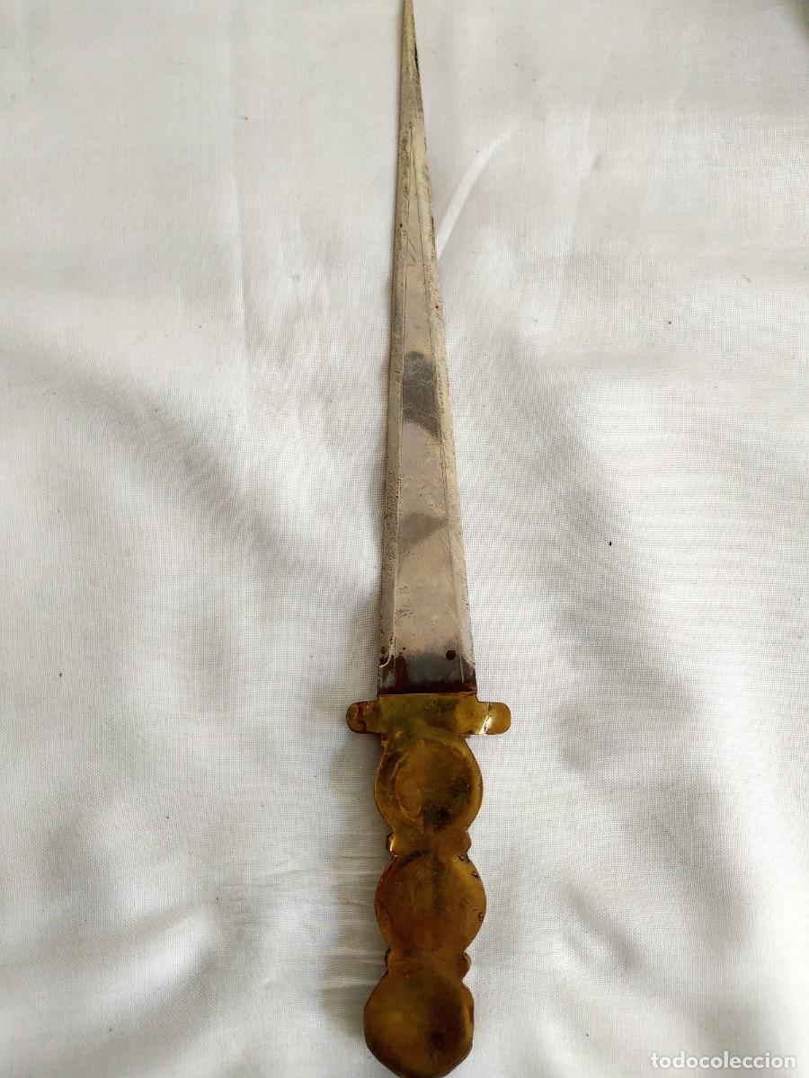 Escriban&iacute;a: ESTILETE ABRECARTAS - ANTIGUO - 26 CM. - Foto 2