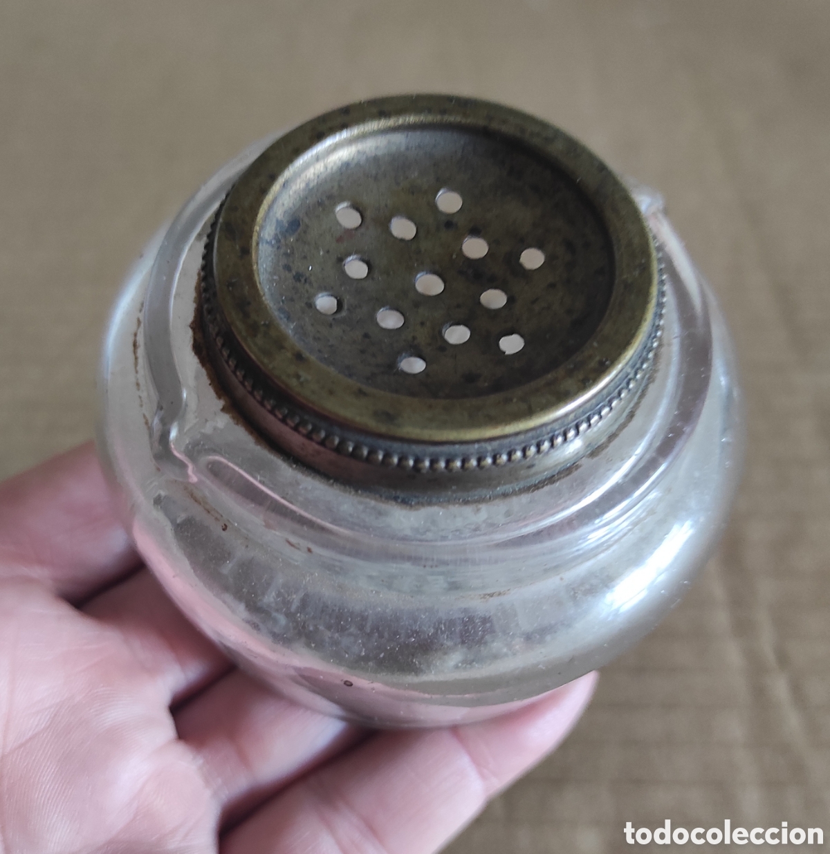 Escriban&iacute;a: ANTIGUA SALVADERA DE VIDRIO - Foto 3