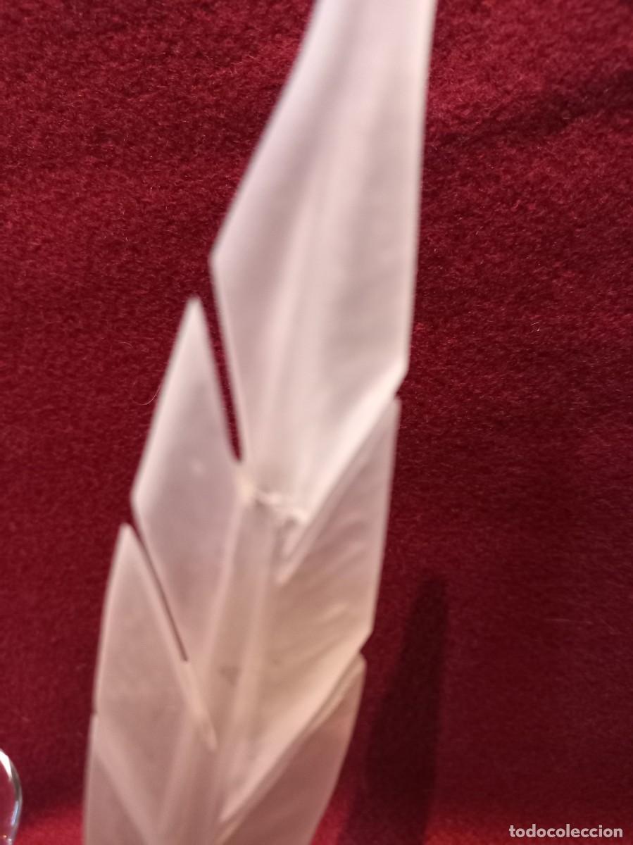 Escriban&iacute;a: TINTERO Y PLUMA (vidrio soplado) - Foto 8
