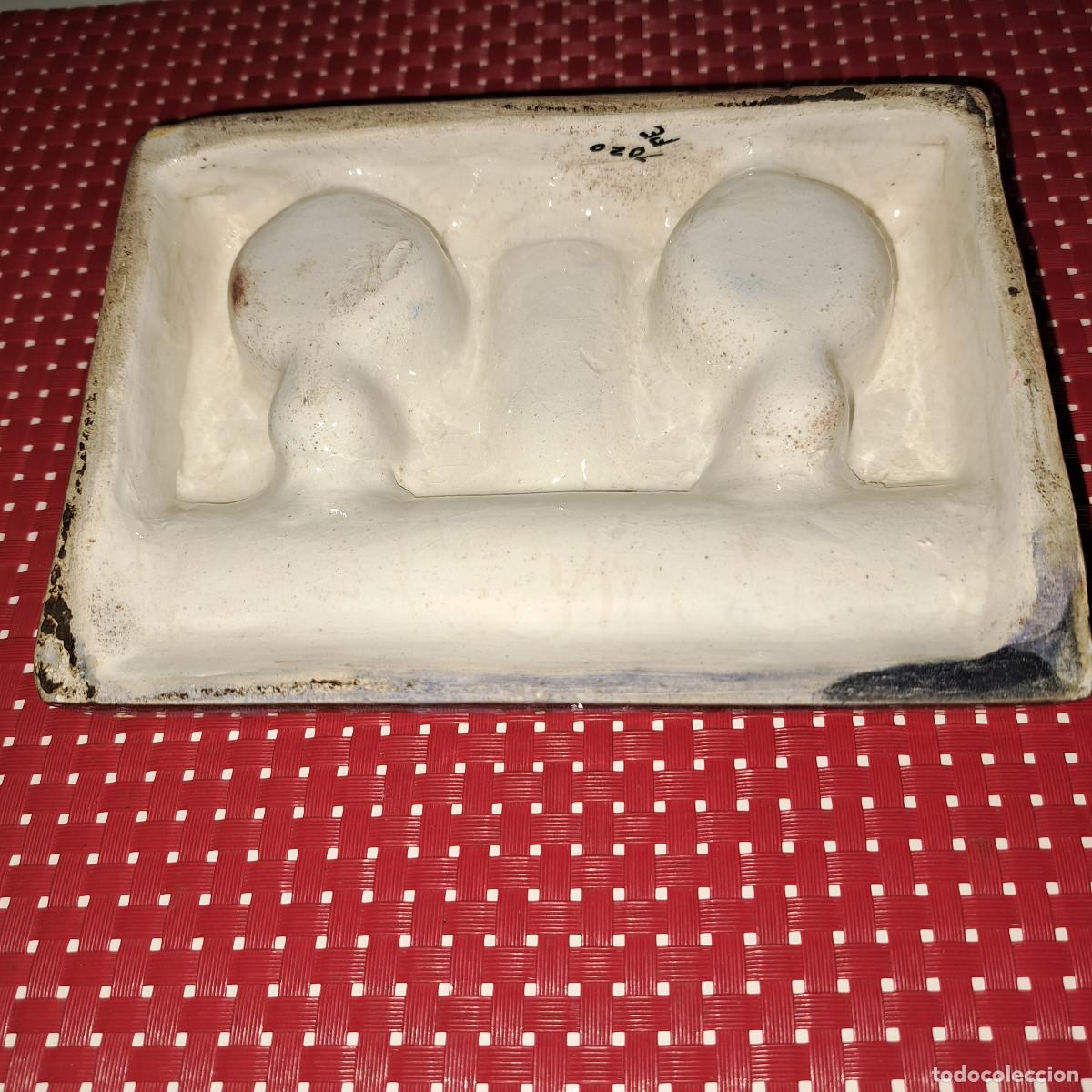 Escriban&iacute;a: ANTIGUO TINTERO DE CER&Aacute;MICA - Foto 5