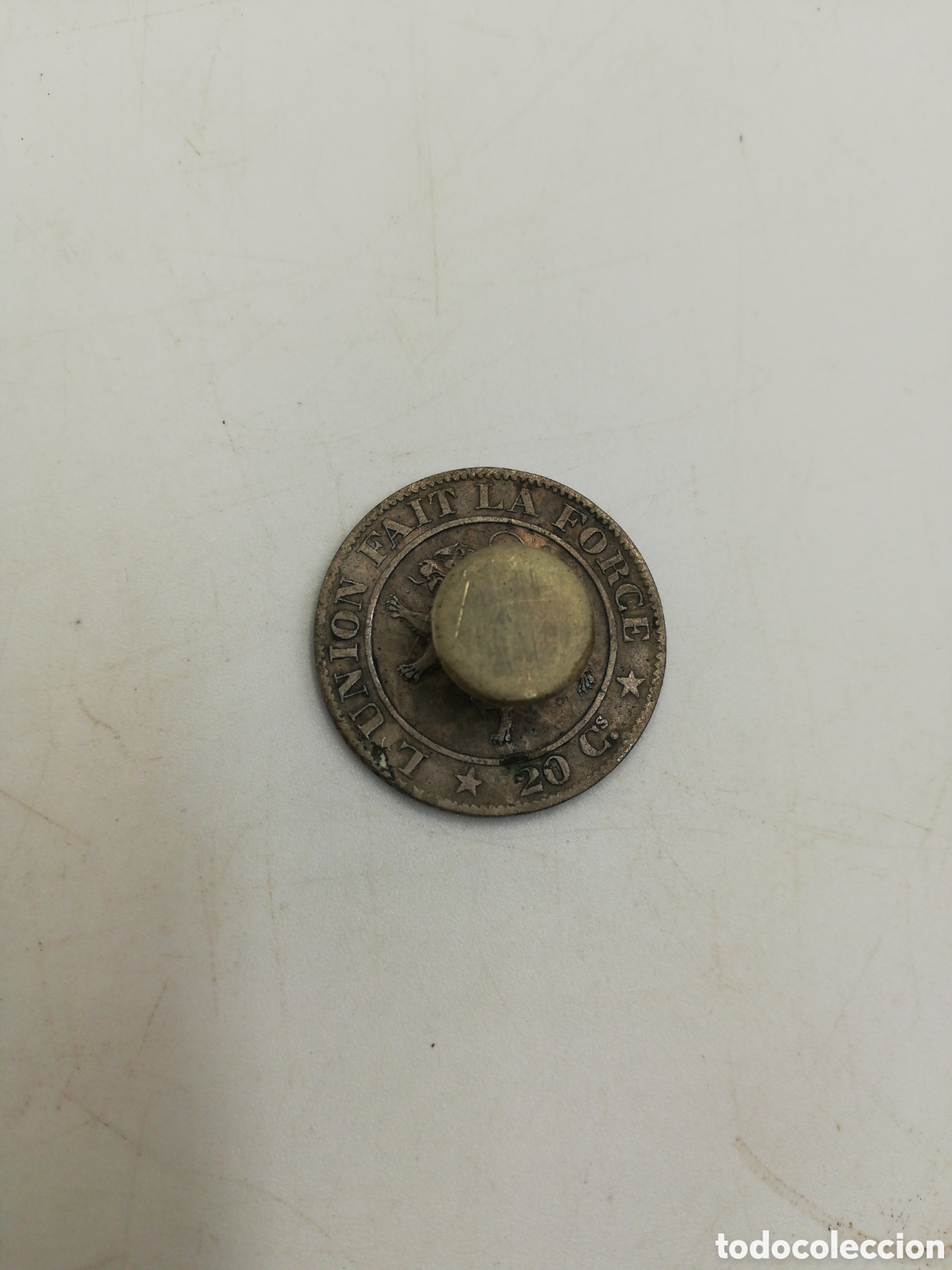 Escriban&iacute;a: Antiguo sello personalizado cromado. - Foto 2