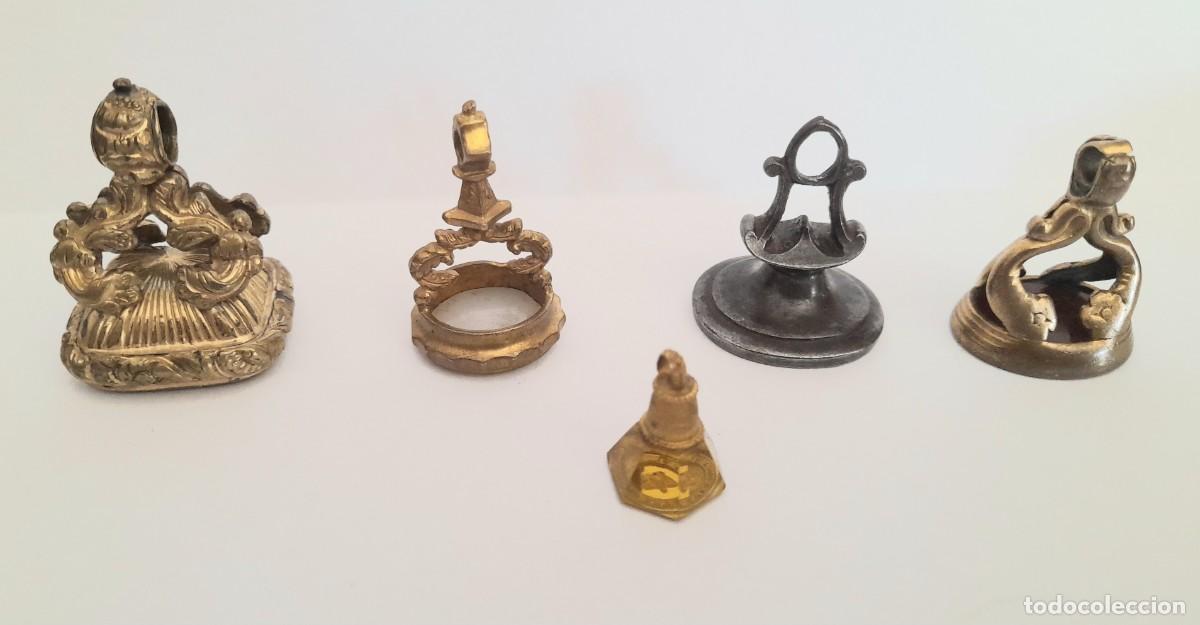 Escriban&iacute;a: 5 SELLOS DE CADENA DE RELOJ, INGLATERRA S.XVIII Y XIX.