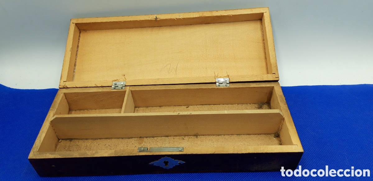 Escriban&iacute;a: Antiguo Plumier de madera - Foto 3