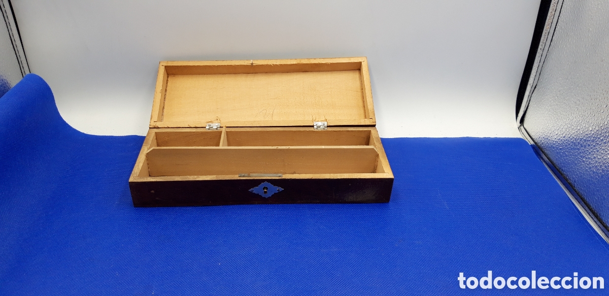 Escriban&iacute;a: Antiguo Plumier de madera - Foto 2