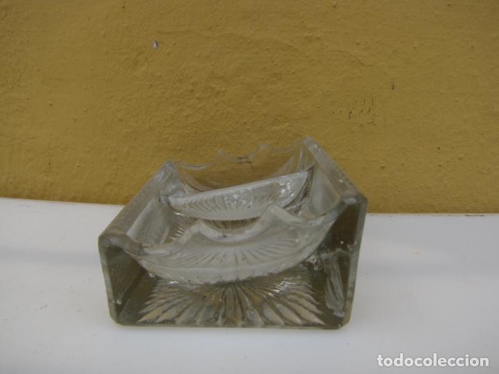 Escriban&iacute;a: 70.- Tintero escriban&iacute;a cristal - Foto 4