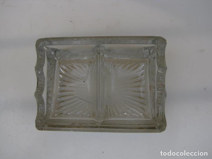 Escriban&iacute;a: 70.- Tintero escriban&iacute;a cristal - Foto 7