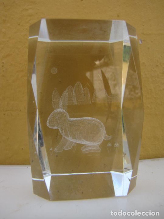 Escriban&iacute;a: 66.- Pisapapeles cristal conejo - Foto 4