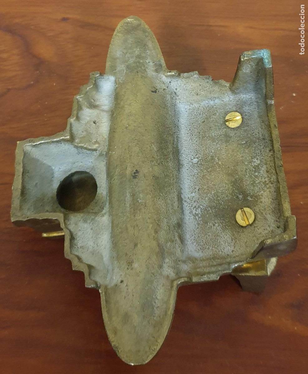 Escriban&iacute;a: TINTERO BRONCE 14 CM. LARGO X 7 CM. ALTO - Foto 4