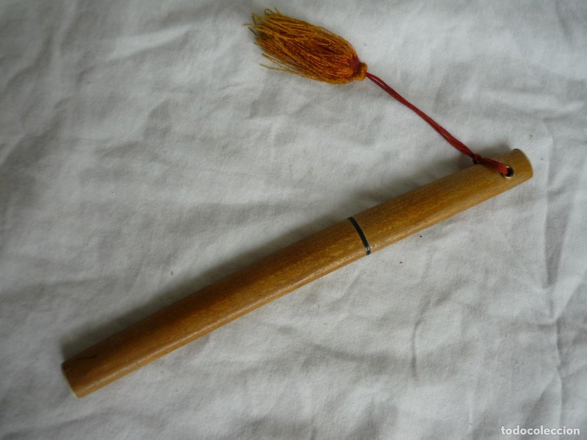 Escriban&iacute;a: Abrecartas japon&eacute;s en forma de katana, en acero y madera - Foto 3