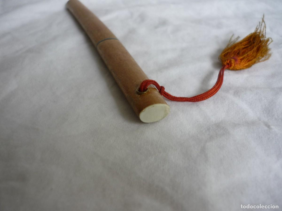 Escriban&iacute;a: Abrecartas japon&eacute;s en forma de katana, en acero y madera - Foto 4