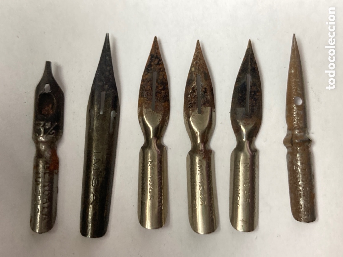 Escriban&iacute;a: Lote de 6 plumines diferentes marcas - Foto 1