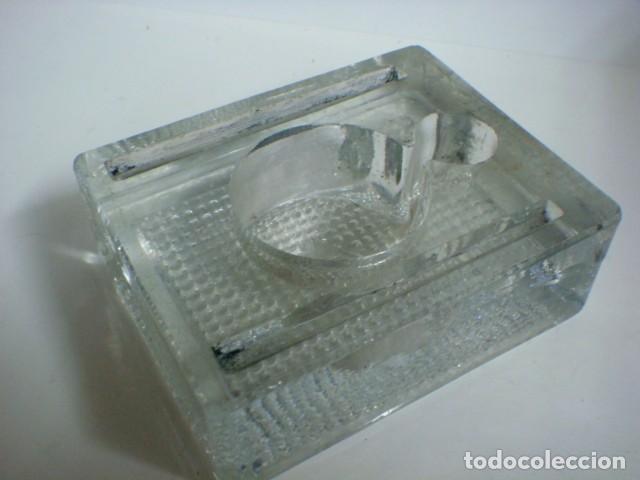 Escriban&iacute;a: PORTATINTERO EN CRISTAL ANTIGUO-(&) - Foto 1