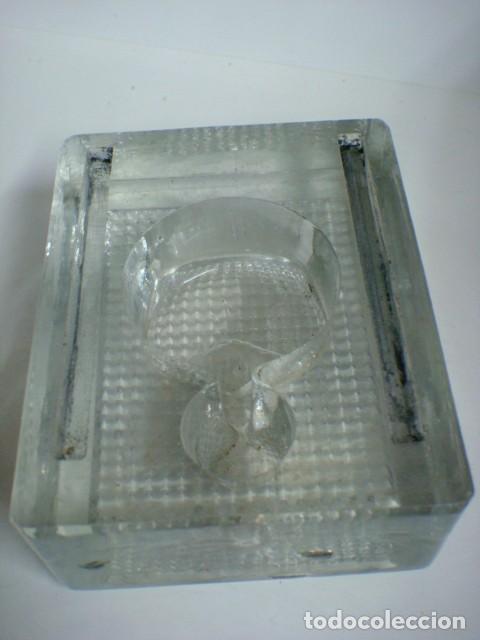Escriban&iacute;a: PORTATINTERO EN CRISTAL ANTIGUO-(&) - Foto 2