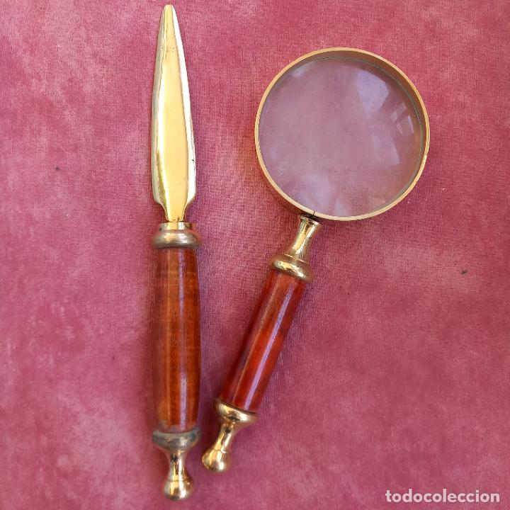 Escriban&iacute;a: Abrecartas y lupa made in india - Foto 1