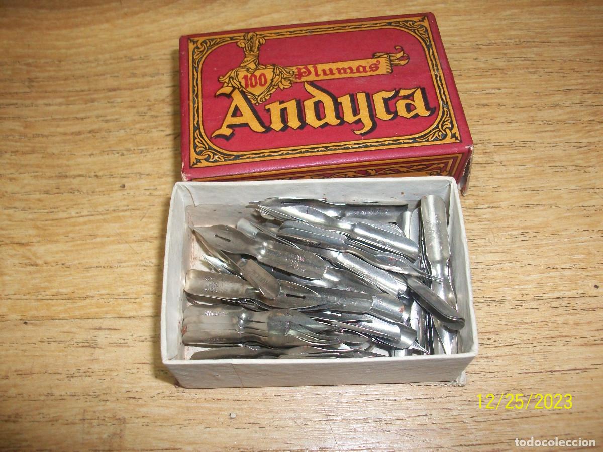 Escriban&iacute;a: ANTIGUA CAJA DE PLUMAS ANDYCA-COMPLETA - Foto 7