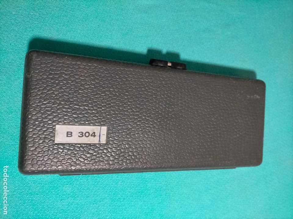 Escriban&iacute;a: Comp&aacute;s antiguo de metal con complementos con estuche funda B 304 a&ntilde;os 80 - Foto 6