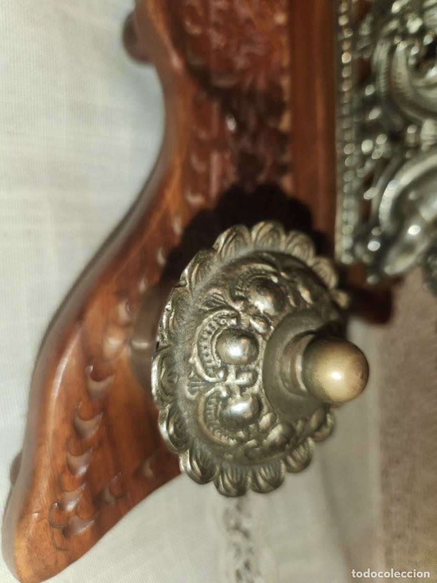 Escriban&iacute;a: Tintero de madera y metal - Foto 5