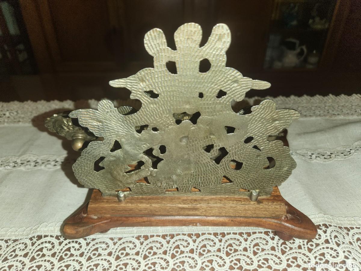 Escriban&iacute;a: Tintero de madera y metal - Foto 7