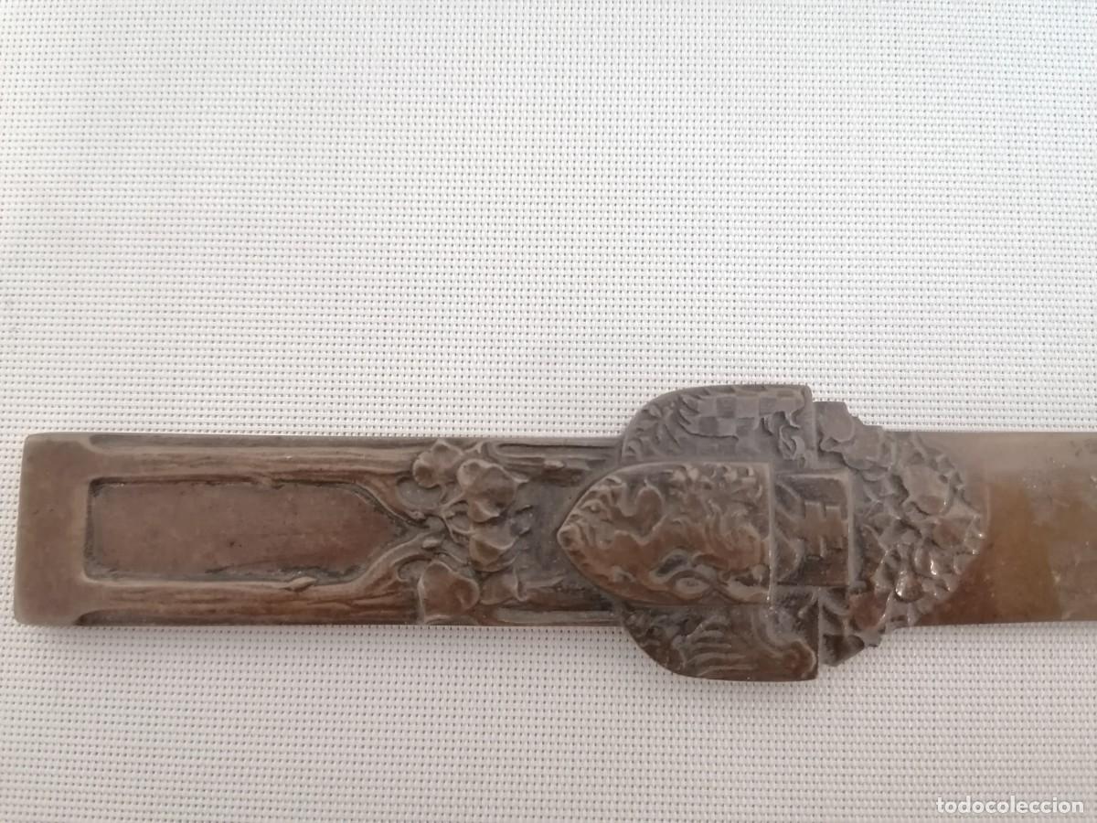 Escriban&iacute;a: ANTIGUO ABRECARTAS BRONCE 26cm - Foto 3