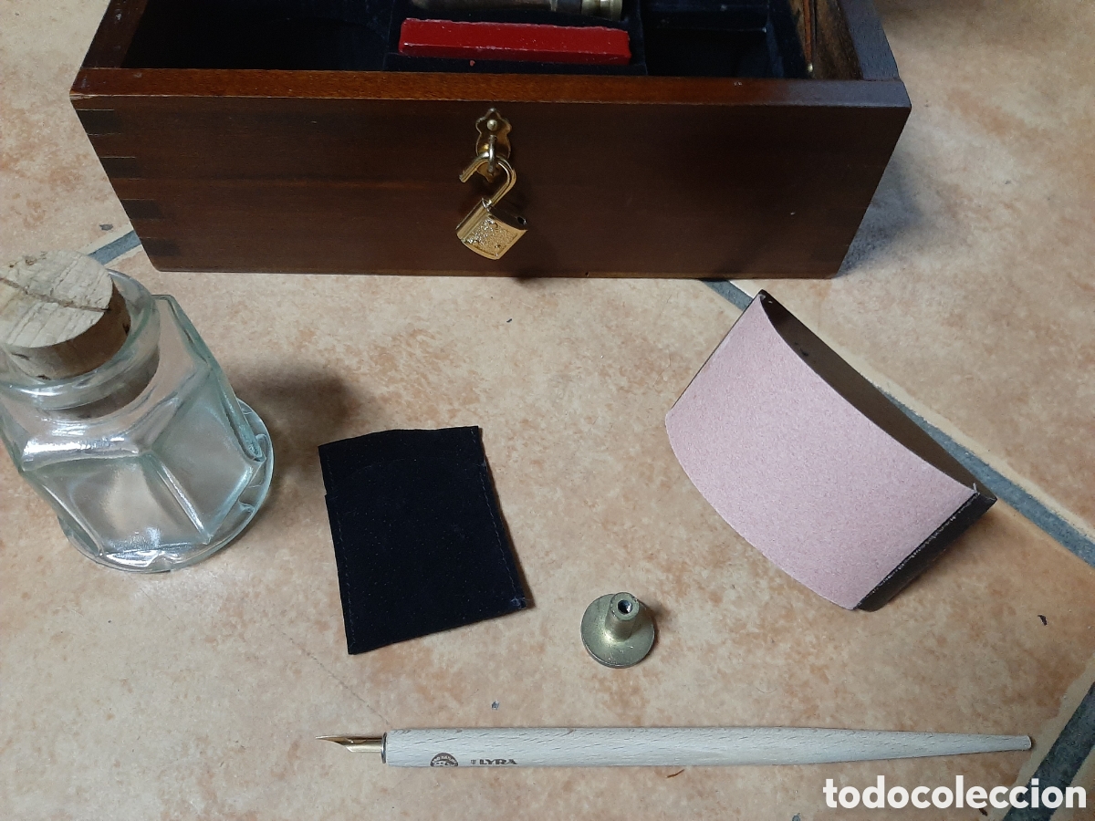 Escriban&iacute;a: ESCRIBANIA DE VIAJE EN MADERA. NUEVO - Foto 7
