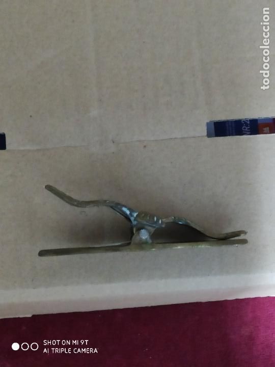 Escriban&iacute;a: pinza pisapapeles pajaro de bronce 11 cm - Foto 4