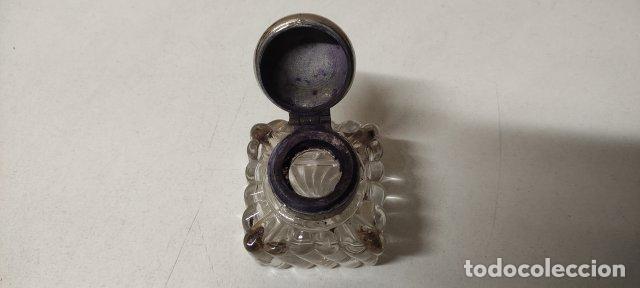 Escriban&iacute;a: ANTIGUO TINTERO DE CRISTAL - Foto 3