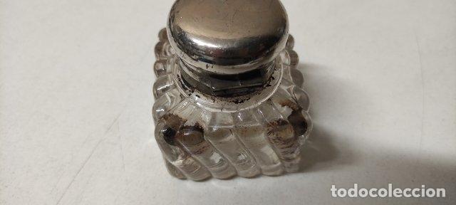 Escriban&iacute;a: ANTIGUO TINTERO DE CRISTAL - Foto 1