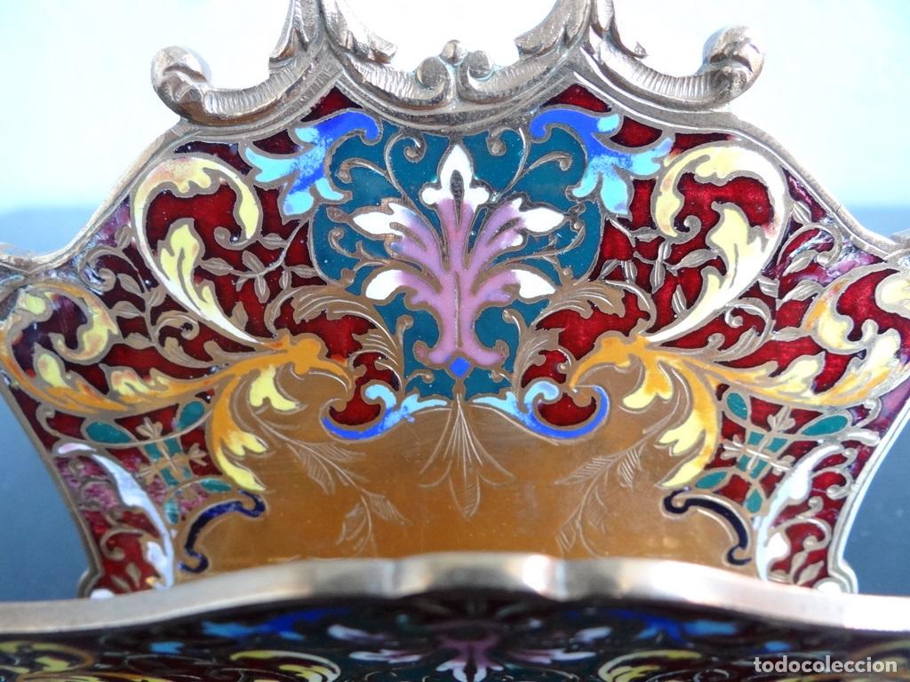 Escriban&iacute;a: Porte lettre bronze dor&eacute; cloisonn&eacute; de Paris - Foto 2