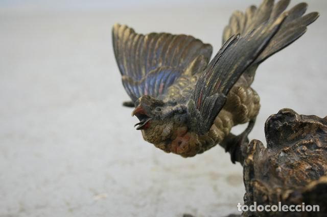 Escriban&iacute;a: Bronze de vienne XIX&egrave;me encrier oiseau - Foto 6