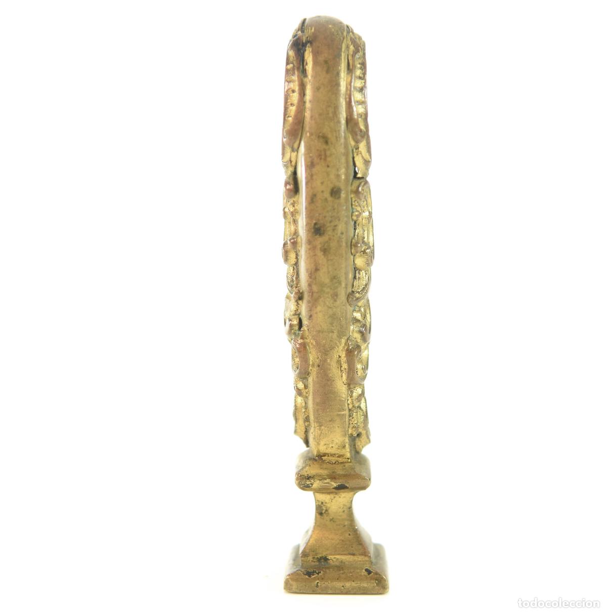 Escriban&iacute;a: Sceau &agrave; cacheter (seal) de collection bronze dor&eacute; XIX&egrave;me - Foto 4