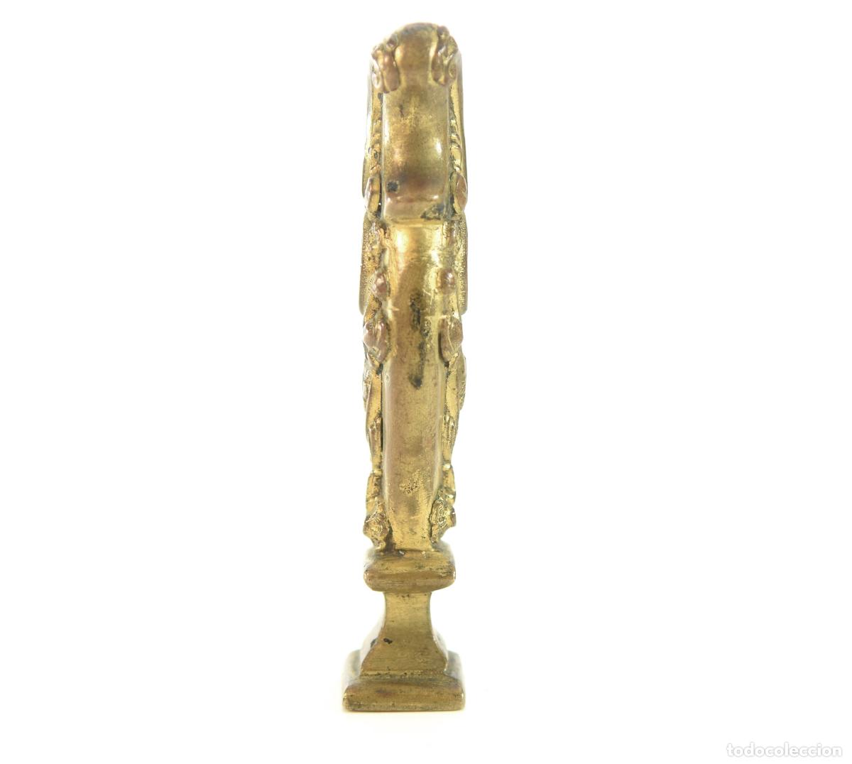 Escriban&iacute;a: Sceau &agrave; cacheter (seal) de collection bronze dor&eacute; XIX&egrave;me - Foto 7