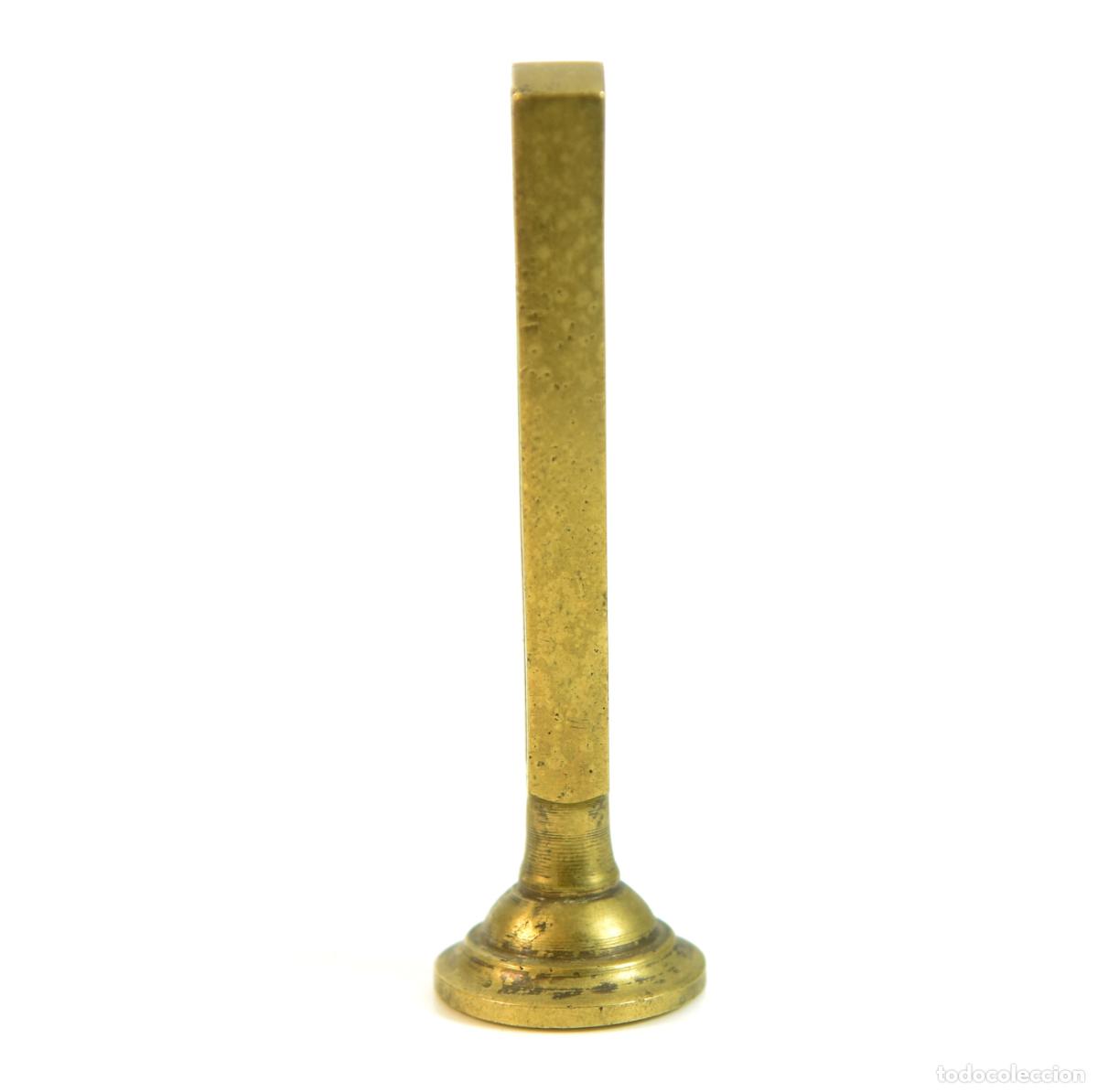 Escriban&iacute;a: Sceau &agrave; cacheter (seal) T.E de collection bronze XIX&egrave;me - Foto 6