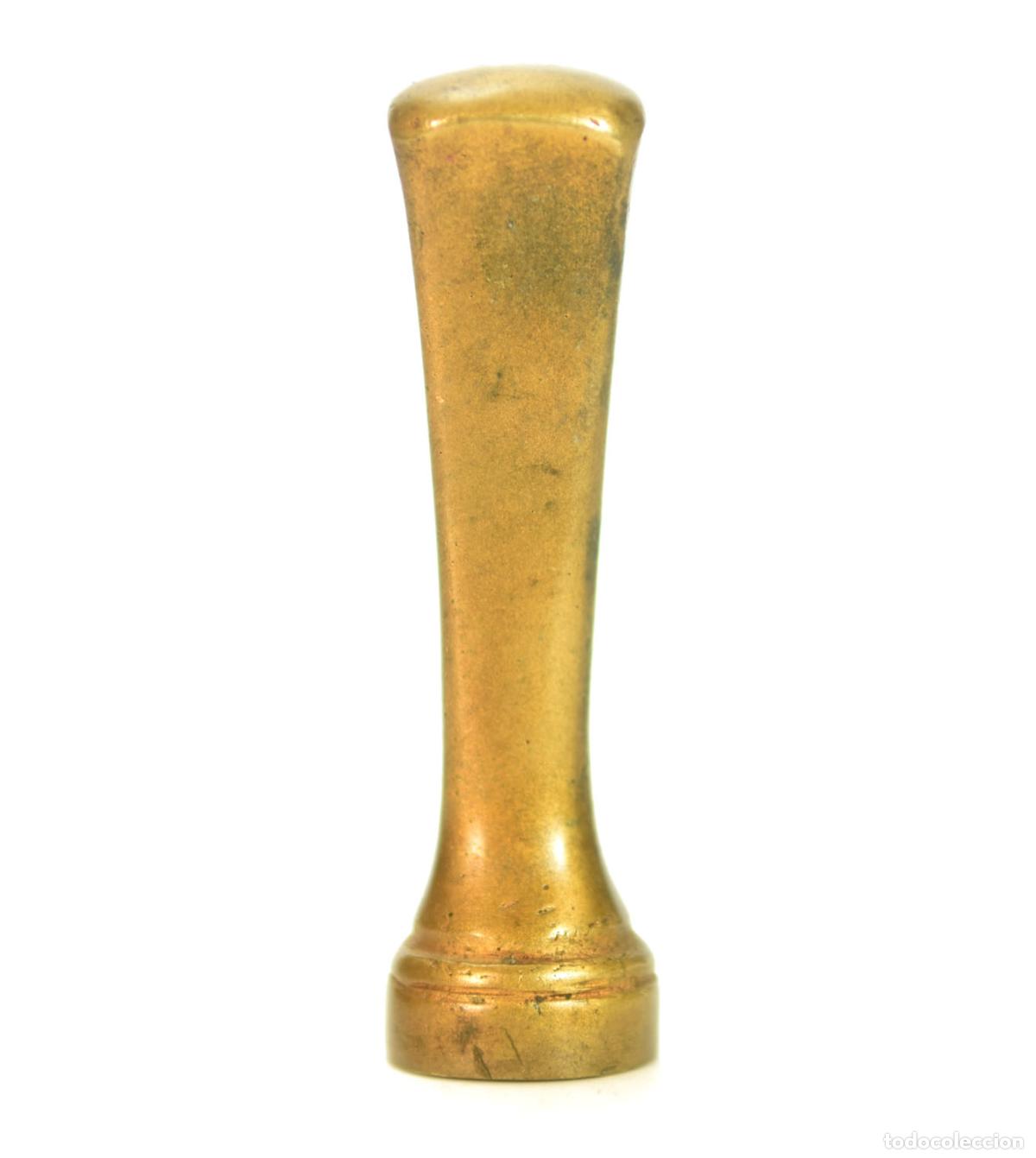 Escriban&iacute;a: Sceau &agrave; cacheter (seal) A.T bronze XIX&egrave;me - Foto 4