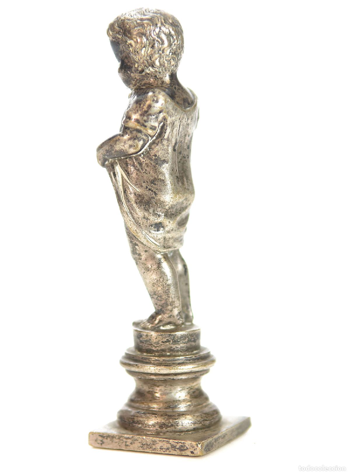 Escriban&iacute;a: Sceau &agrave; cacheter de collection Curiosa en bronze argent&eacute; - Foto 3