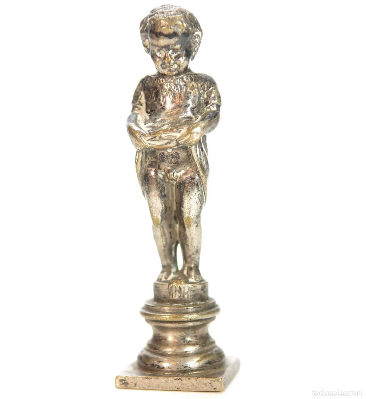 Escriban&iacute;a: Sceau &agrave; cacheter de collection Curiosa en bronze argent&eacute; - Foto 1