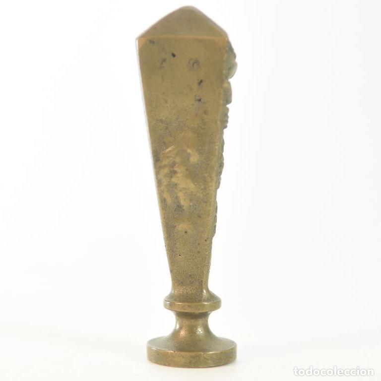 Escriban&iacute;a: Sceau &agrave; cacheter (seal) de collection bronze &agrave; la rose - Foto 3
