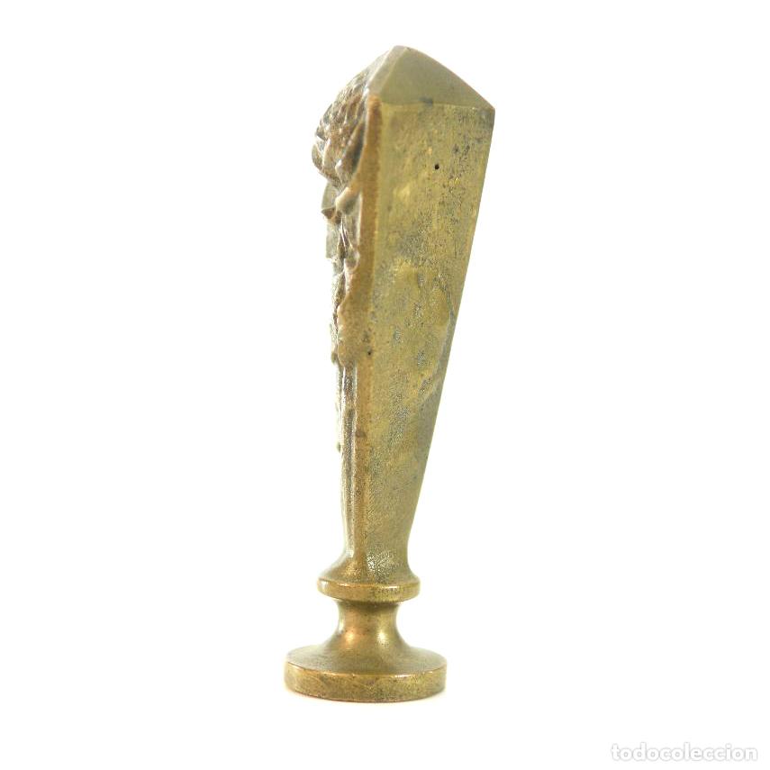Escriban&iacute;a: Sceau &agrave; cacheter (seal) de collection bronze &agrave; la rose - Foto 4