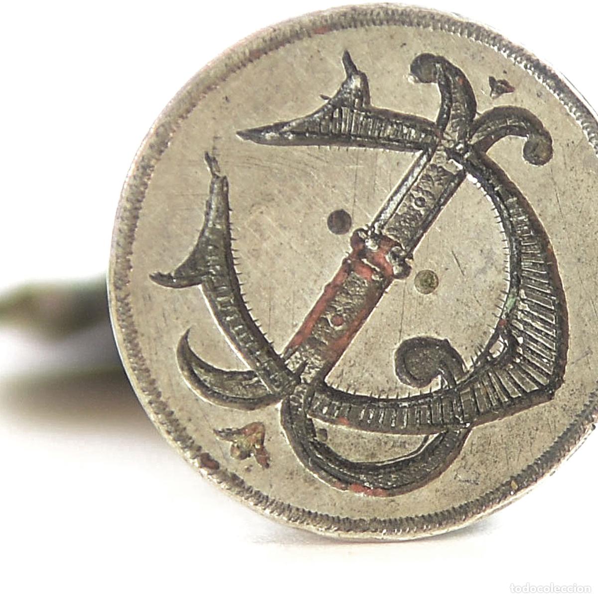 Escriban&iacute;a: Sceau &agrave; cacheter (seal) de collection en argent vierge Marie - Foto 2